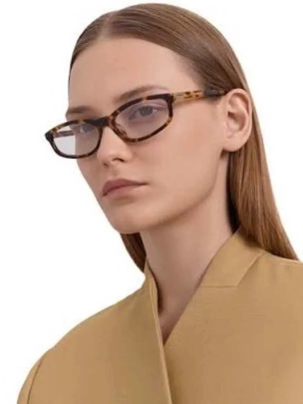 New Miu Miu  MU A06S 14L08N Havana Eyeglasses MUA06S